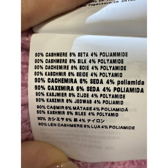 Miu Miu Pink Bouclé Wool-Blend Button-Up Cardigan With Pockets - Picture 15 of 16